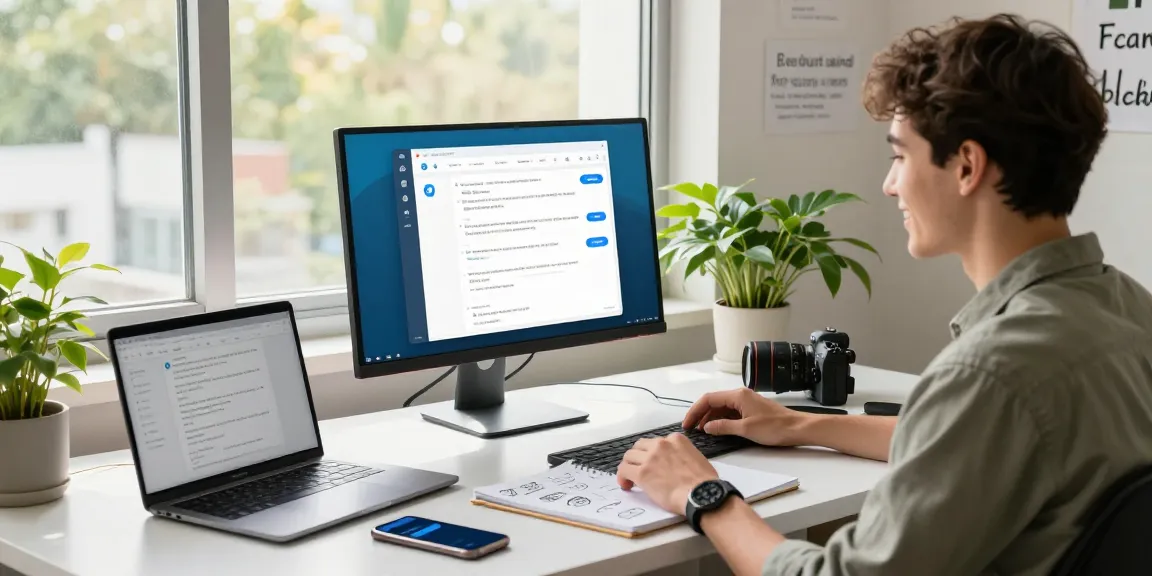 Seamless Telegram download experience showcased in a vibrant tech workspace.